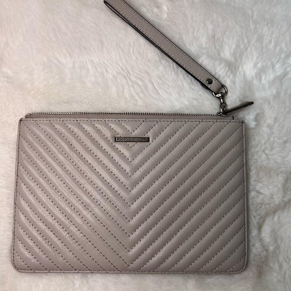 Rebecca minkoff quilted envelope wristlet